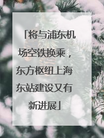 将与浦东机场空铁换乘，东方枢纽上海东站建设又有新进展