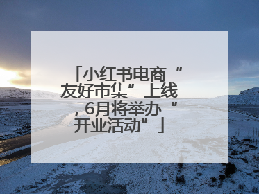 小红书电商“友好市集”上线，6月将举办“开业活动”