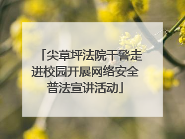 尖草坪法院干警走进校园开展网络安全普法宣讲活动