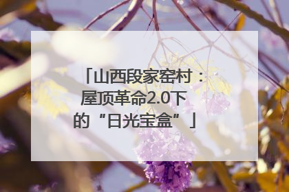 山西段家窑村：屋顶革命2.0下的“日光宝盒”