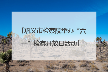 巩义市检察院举办“六一”检察开放日活动