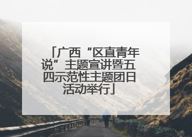 广西“区直青年说”主题宣讲暨五四示范性主题团日活动举行