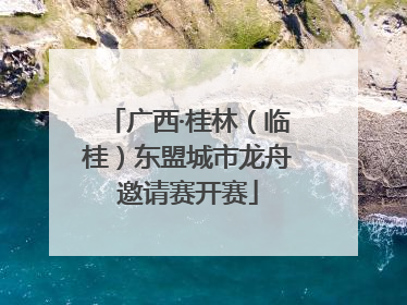 广西·桂林（临桂）东盟城市龙舟邀请赛开赛