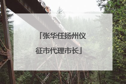 张华任扬州仪征市代理市长