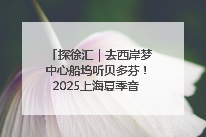 探徐汇｜去西岸梦中心船坞听贝多芬！2025上海夏季音乐节公布节目阵容