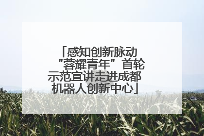 感知创新脉动 “蓉耀青年”首轮示范宣讲走进成都机器人创新中心