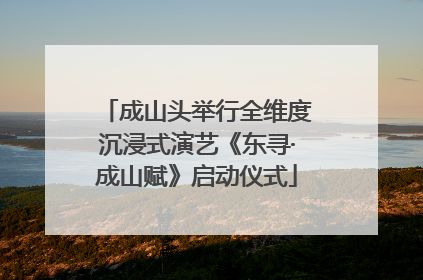 成山头举行全维度沉浸式演艺《东寻·成山赋》启动仪式