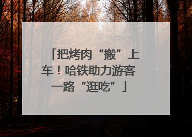 把烤肉“搬”上车！哈铁助力游客一路“逛吃”