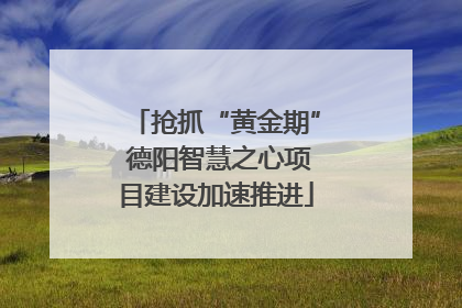 抢抓“黄金期” 德阳智慧之心项目建设加速推进