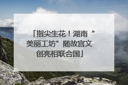 指尖生花！湖南“美丽工坊”随故宫文创亮相联合国