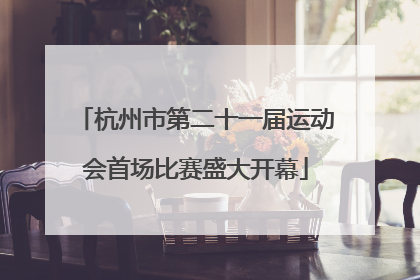 杭州市第二十一届运动会首场比赛盛大开幕