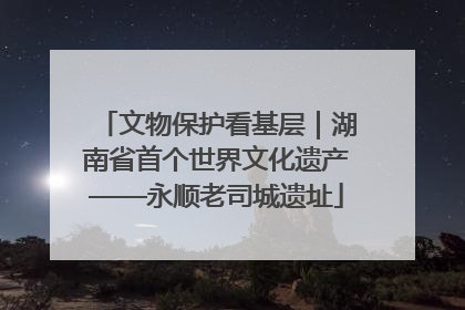 文物保护看基层｜湖南省首个世界文化遗产——永顺老司城遗址