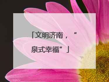 文明济南，“泉式幸福”