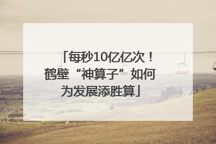 每秒10亿亿次！鹤壁“神算子”如何为发展添胜算