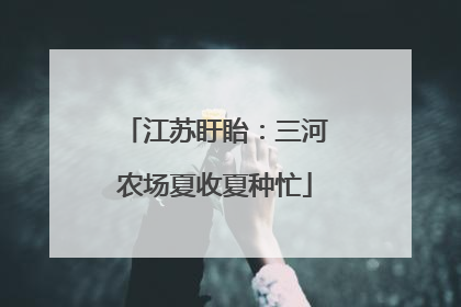 江苏盱眙：三河农场夏收夏种忙