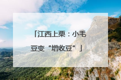 江西上栗：小毛豆变“增收豆”