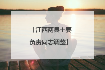 江西两县主要负责同志调整
