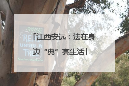 江西安远：法在身边“典”亮生活