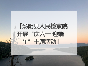 汤阴县人民检察院开展“庆六一 迎端午”主题活动
