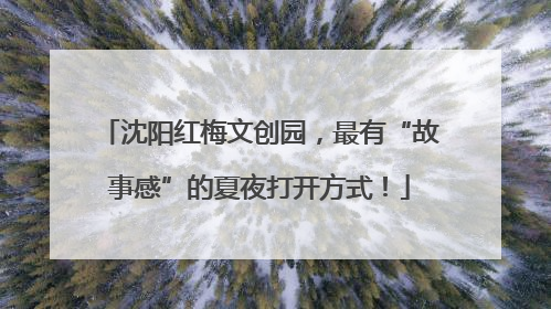 沈阳红梅文创园，最有“故事感”的夏夜打开方式！