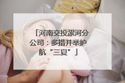 河南交投漯河分公司：多措并举护航“三夏”