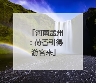 河南孟州：荷香引得游客来