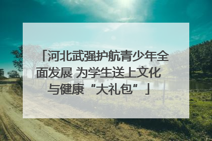 河北武强护航青少年全面发展 为学生送上文化与健康“大礼包”