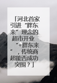 河北首家引进“胖东来”理念的超市开业 “+胖东来”，传统商超能否成功突围？