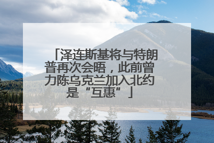 泽连斯基将与特朗普再次会晤，此前曾力陈乌克兰加入北约是“互惠”
