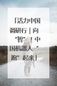 活力中国调研行｜向“智”！中国机器人“跑”起来