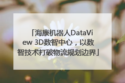 海康机器人DataView 3D数智中心，以数智技术打破物流规划边界