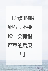 海滩的鹅卵石，不要捡！会有很严重的后果！
