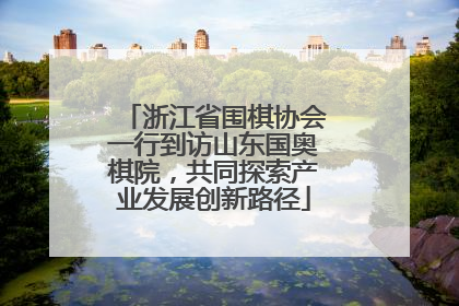 浙江省围棋协会一行到访山东国奥棋院，共同探索产业发展创新路径