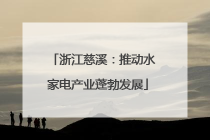 浙江慈溪：推动水家电产业蓬勃发展