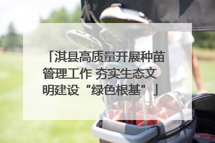 淇县高质量开展种苗管理工作 夯实生态文明建设“绿色根基”