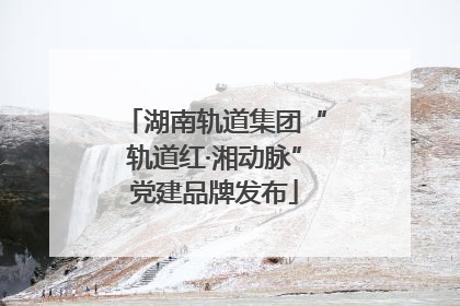 湖南轨道集团“轨道红·湘动脉”党建品牌发布