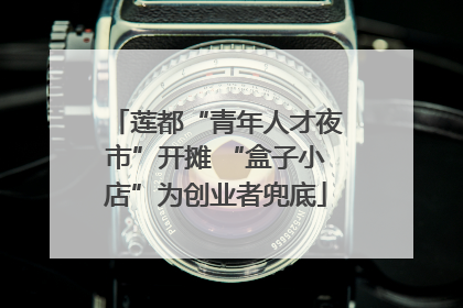 莲都“青年人才夜市”开摊 “盒子小店”为创业者兜底