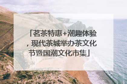 茗茶特惠+潮趣体验，现代茶城举办茶文化节暨国潮文化市集