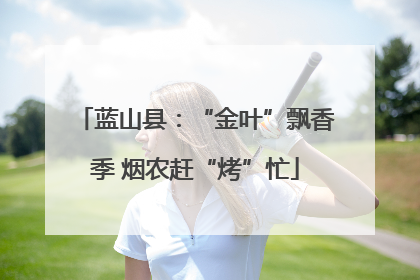 蓝山县：“金叶”飘香季 烟农赶“烤”忙