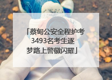 蔡甸公安全程护考 3493名考生逐梦路上警徽闪耀