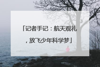 记者手记：航天观礼，放飞少年科学梦