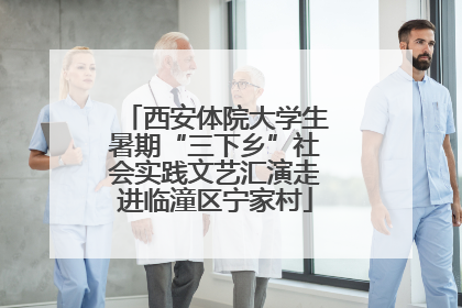 西安体院大学生暑期“三下乡”社会实践文艺汇演走进临潼区宁家村