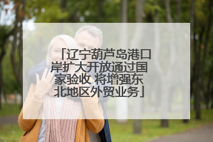 辽宁葫芦岛港口岸扩大开放通过国家验收 将增强东北地区外贸业务