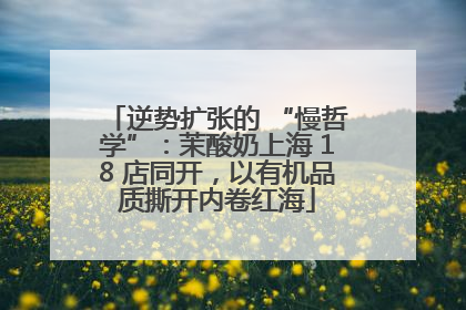 逆势扩张的 “慢哲学”：茉酸奶上海 18 店同开，以有机品质撕开内卷红海