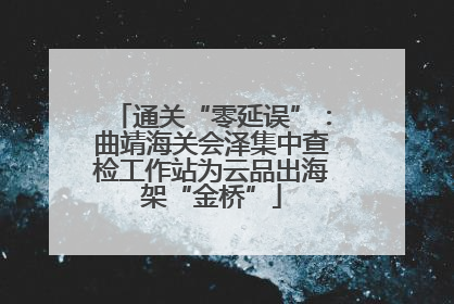 通关“零延误”：曲靖海关会泽集中查检工作站为云品出海架“金桥”