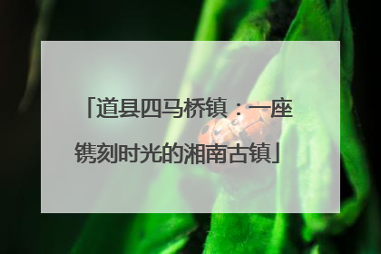 道县四马桥镇：一座镌刻时光的湘南古镇
