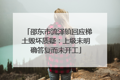 邵东市流泽镇回应梯土毁坏质疑：上级未明确答复而未开工