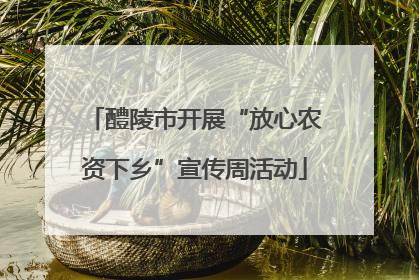 醴陵市开展“放心农资下乡”宣传周活动