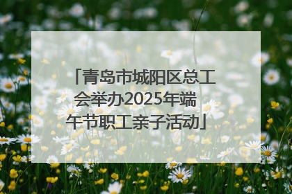 青岛市城阳区总工会举办2025年端午节职工亲子活动
