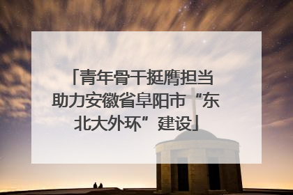 青年骨干挺膺担当 助力安徽省阜阳市“东北大外环”建设